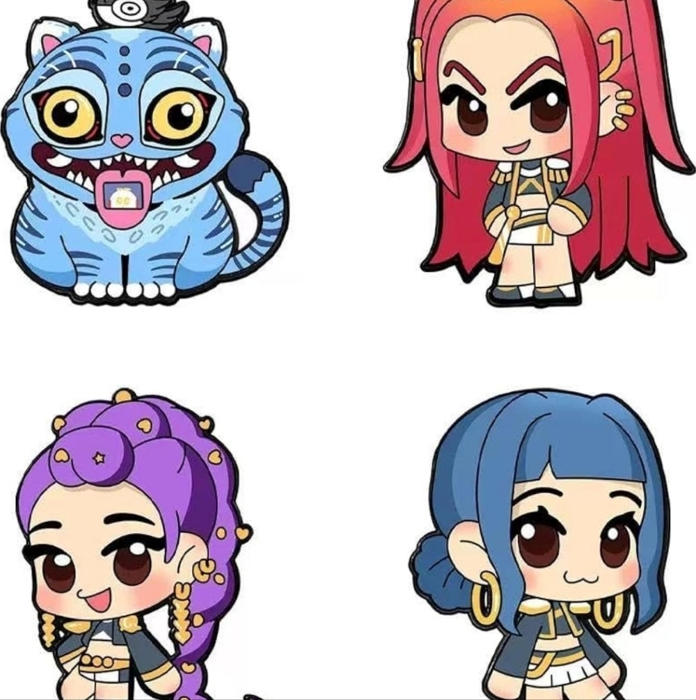 Colorful Cartoon Character Pins Set - Picture 2 of 3